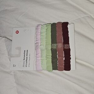 Lululemon Nwts Skinny Scrunchies 6 pack!! Gorgeous Sold Out!!